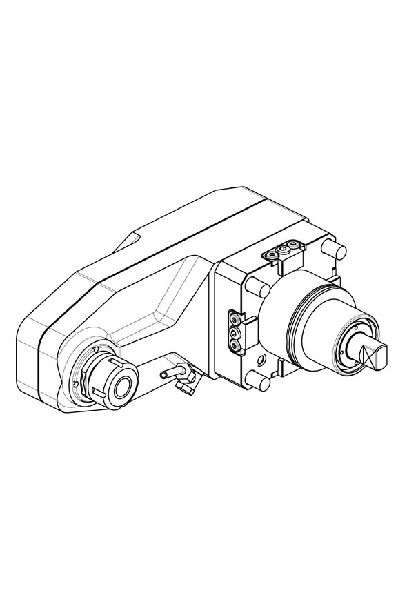 RADIAL INVERTED DRIVEN TOOL Z-OFFSET 187.5 mm