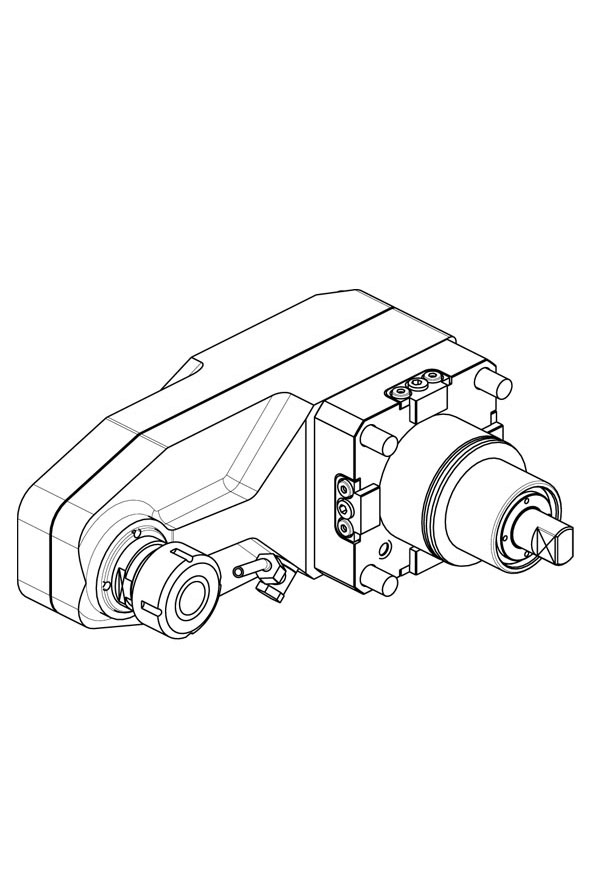 RADIAL INVERTED DRIVEN TOOL Z-OFFSET 187.5 mm
