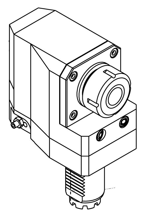 RADIAL REAR-SET DRIVEN TOOL VDI 40 H=85 mm