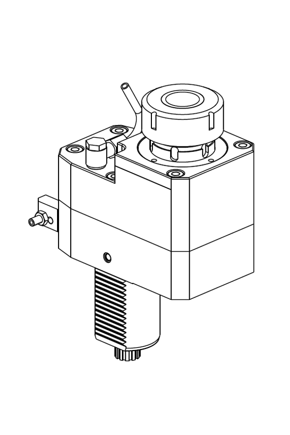 AXIAL DRIVEN TOOL VDI 50 DIN 5482 OFFSET 60 mm