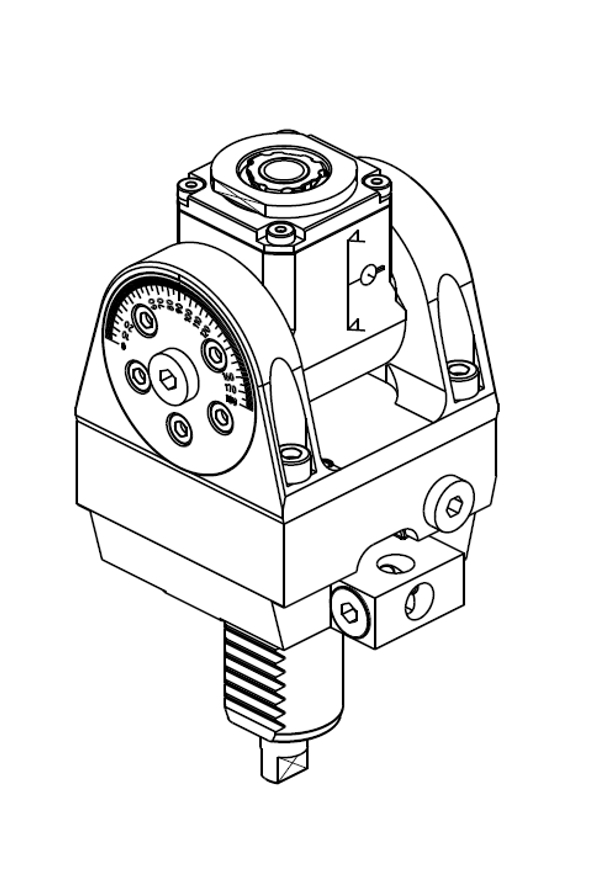 MODULO MOTORIZZATO ORIENTABILE +/-90° VDI 30 DIN 1809