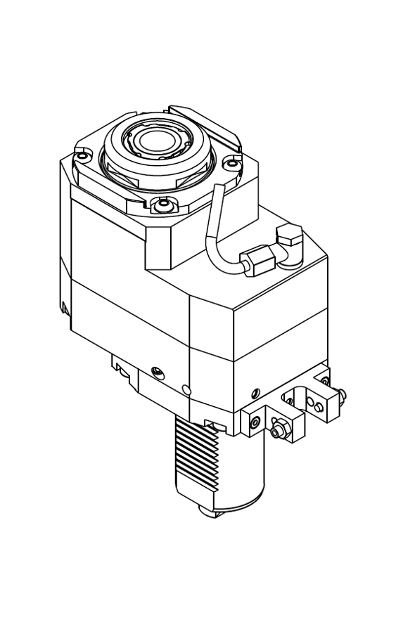 AXIAL DRIVEN TOOL VDI 50 DIN 1809 OFFSET 50 mm GEARED-DOWN I=2:1