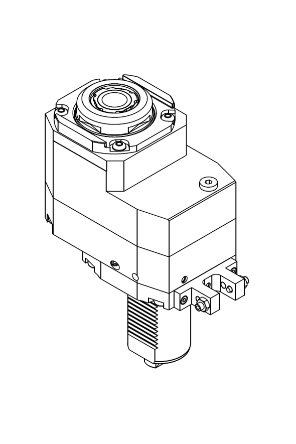 AXIAL DRIVEN TOOL VDI 50 DIN 1809 OFFSET 50 mm GEARED-DOWN I=2:1