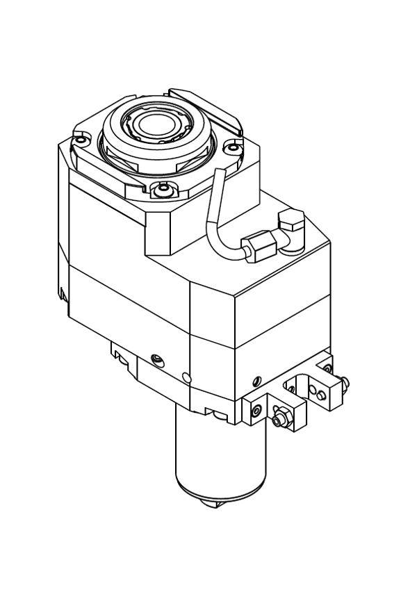 AXIAL DRIVEN TOOL VDI 50 DIN 1809 OFFSET 50 mm GEARED-DOWN I=2:1