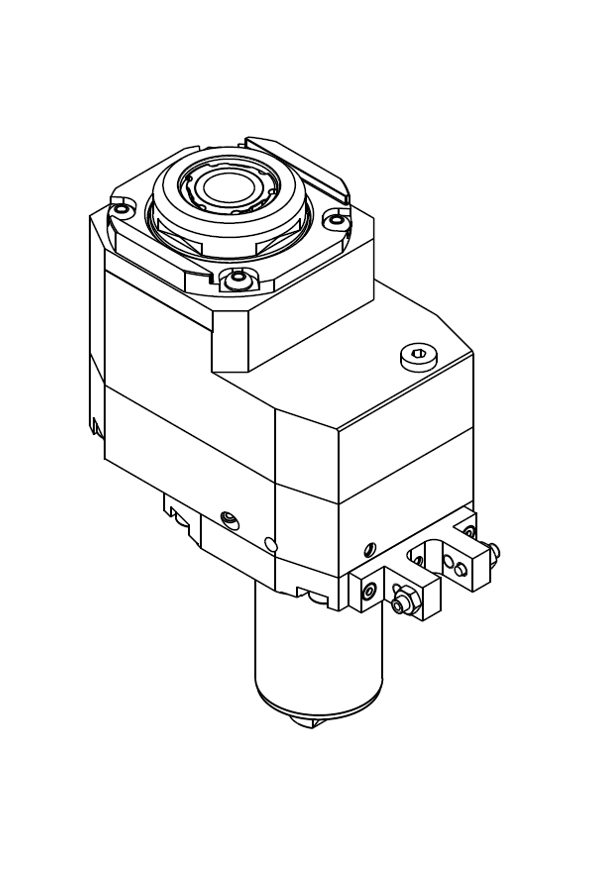 AXIAL DRIVEN TOOL VDI 50 DIN 1809 OFFSET 50 mm GEARED-DOWN I=2:1