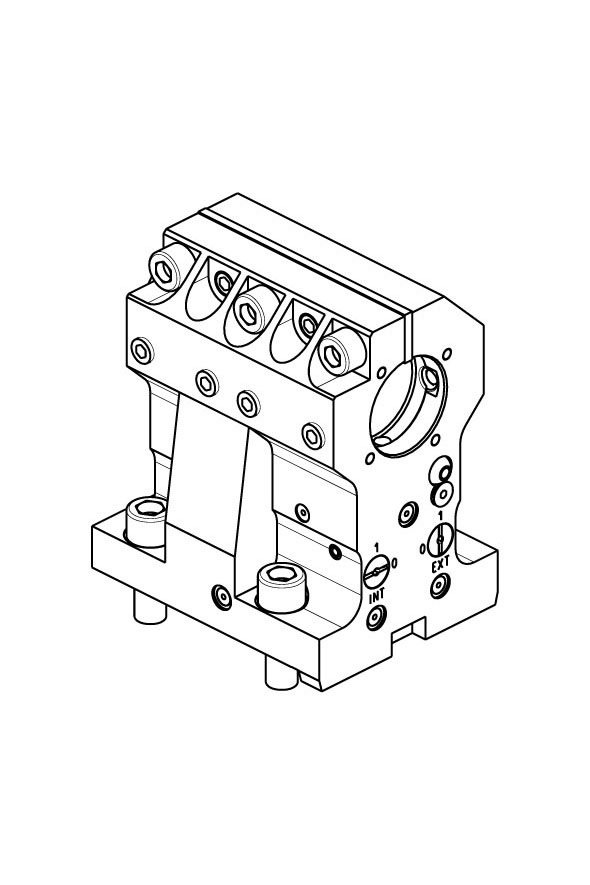 AXIAL BORING BAR HOLDER Ø40 mm H=100 mm