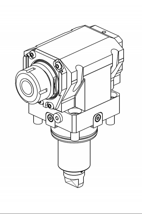 AXIAL DRIVEN TOOL H=72 mm