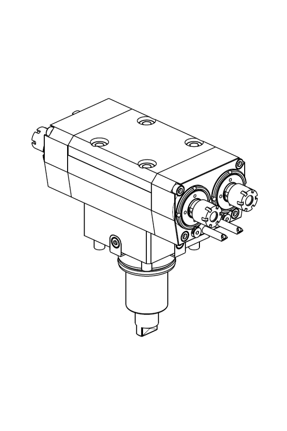 AXIAL DRIVEN TOOL 2+2 HEADS IN Y H=70mm