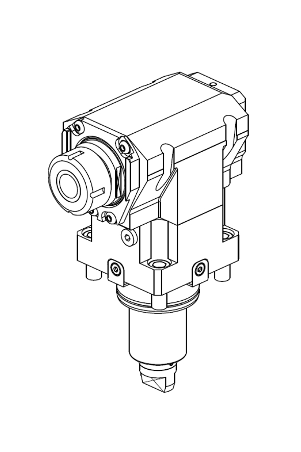 AXIAL DRIVEN TOOL H=100 mm REINFORCED