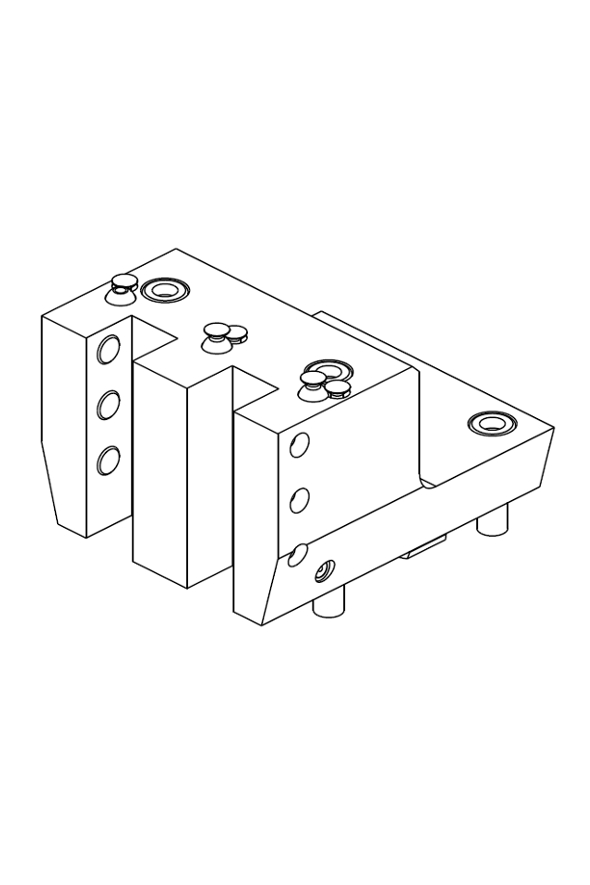 RADIAL SINGLE SIDE TWIN STATIC TOOL QD=25mm