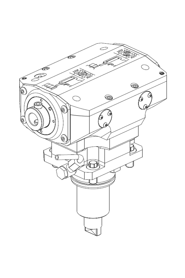 DRIVEN BROACHING TOOLHOLDER 50mm STROKE H=90mm