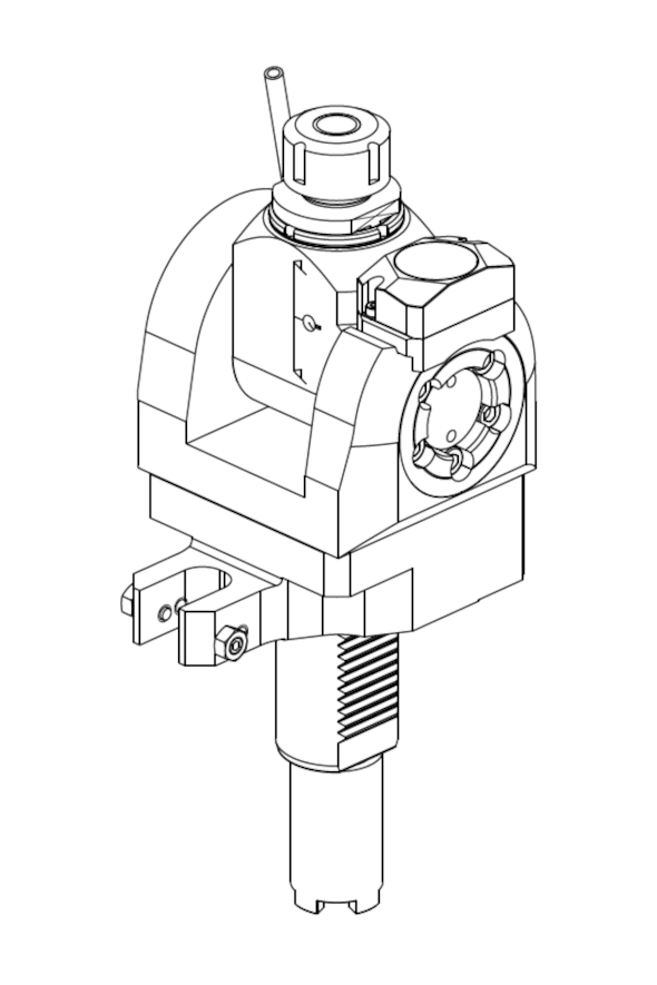 +/-90° ADJUSTABLE ANGLE DRIVEN TOOL WITH DIGITAL DISPLAY VDI40
