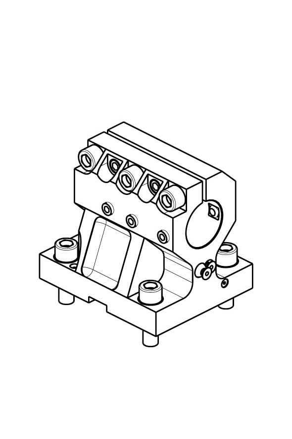 AXIAL BORING BAR HOLDER Ø40 mm / Ø1 1/2" H=80 mm