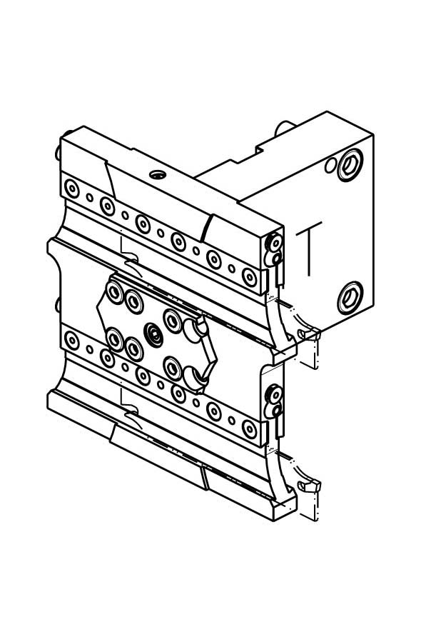 RADIAL DOUBLE TWIN-SIDE BLADE HOLDER