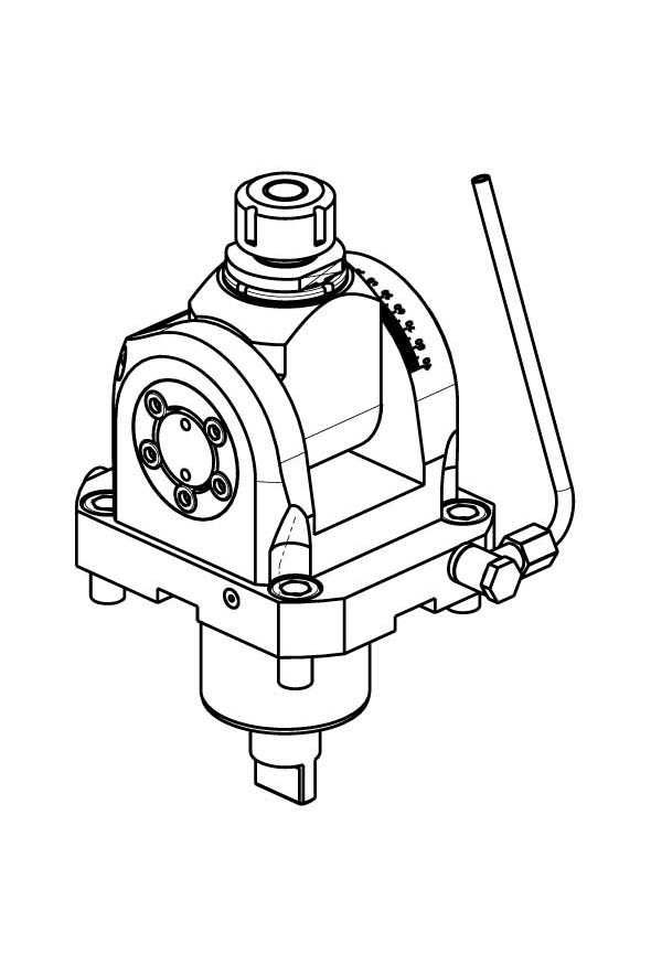 0-90° ADJUSTABLE ANGLE DRIVEN TOOL