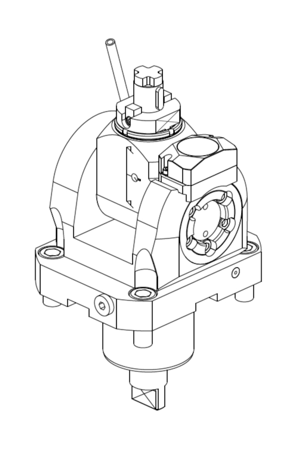 MODULO MOTORIZZATO ORIENTABILE +/-90° CON NONIO DIGITALE