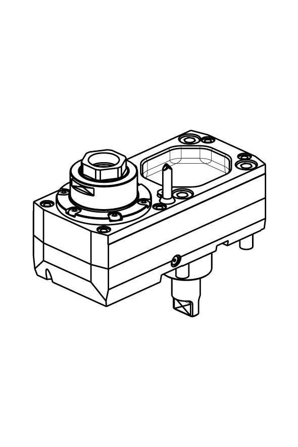 RADIAL DRIVEN TOOL Z-OFFSET 90 mm