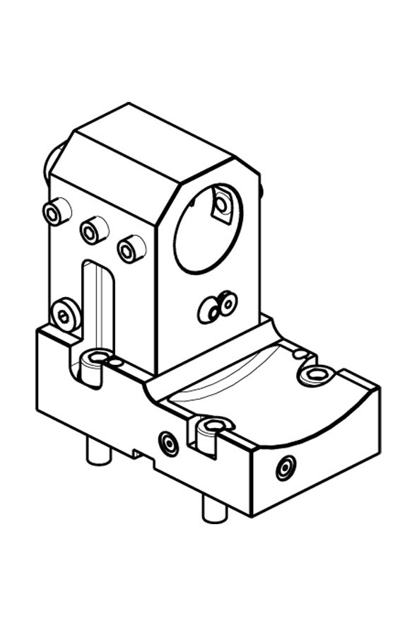AXIAL SINGLE BORING BAR HOLDER Ø40 mm H=100 mm REAR SET