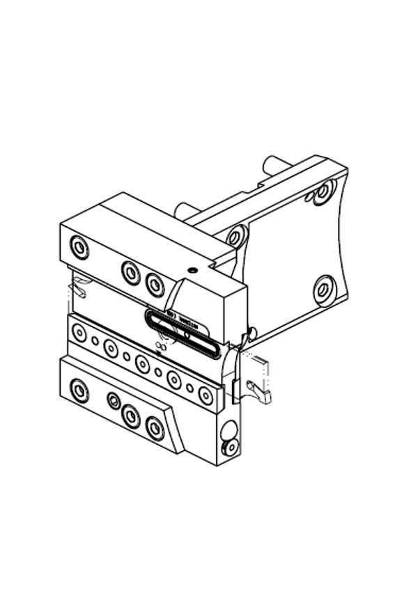 RADIAL DOUBLE BLADE HOLDER WITH INTERNAL COOLANT