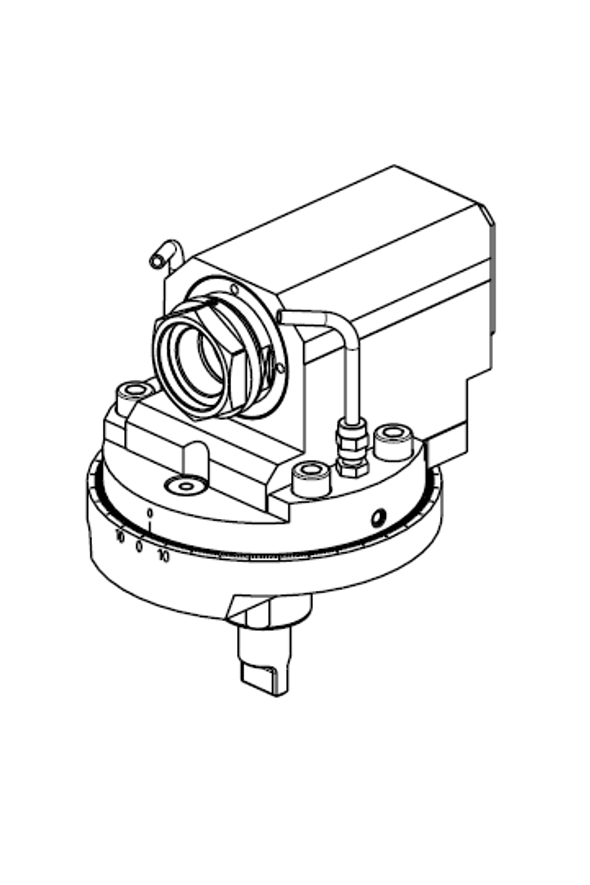MODULO MOTORIZZATO ASSIALE MTSK PER POWER SKIVING H=98,5mm
