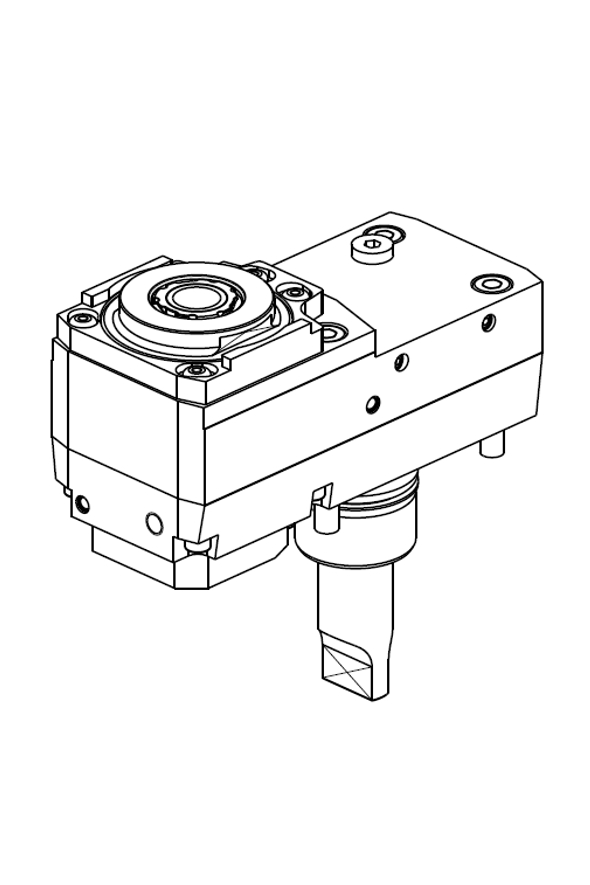 RADIAL DRIVEN TOOL RE-DIRECTED IN Z BY 75mm 12000 rpm