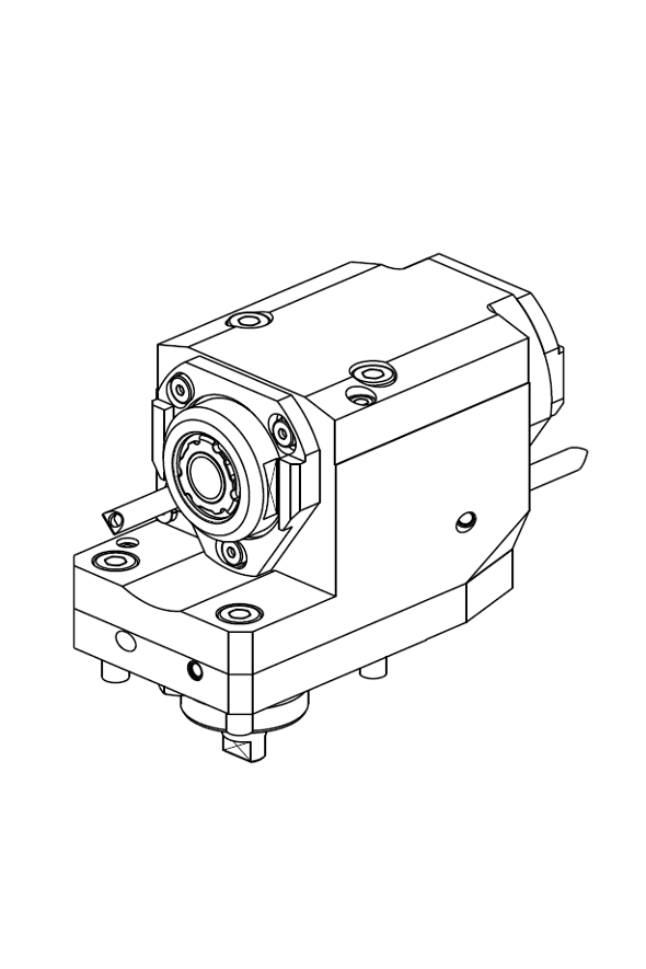 AXIAL OPPOSITE FACE REAR-SET TWIN DRIVEN TOOL