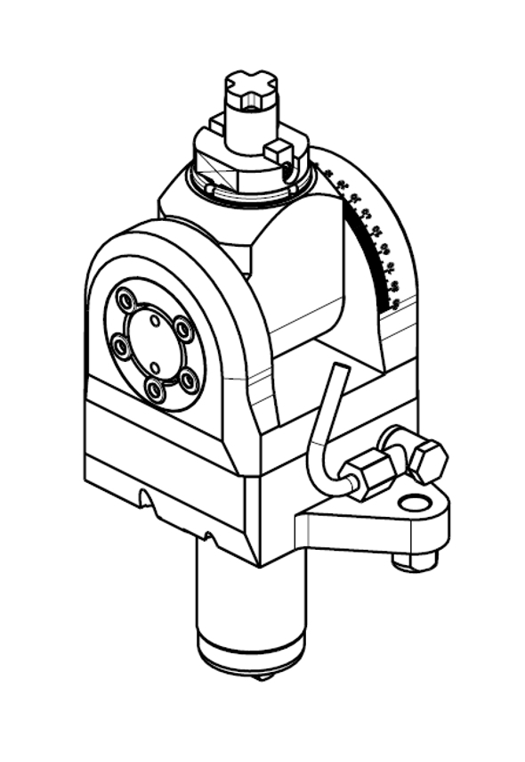 +/-90° ADJUSTABLE ANGLE DRIVEN TOOL