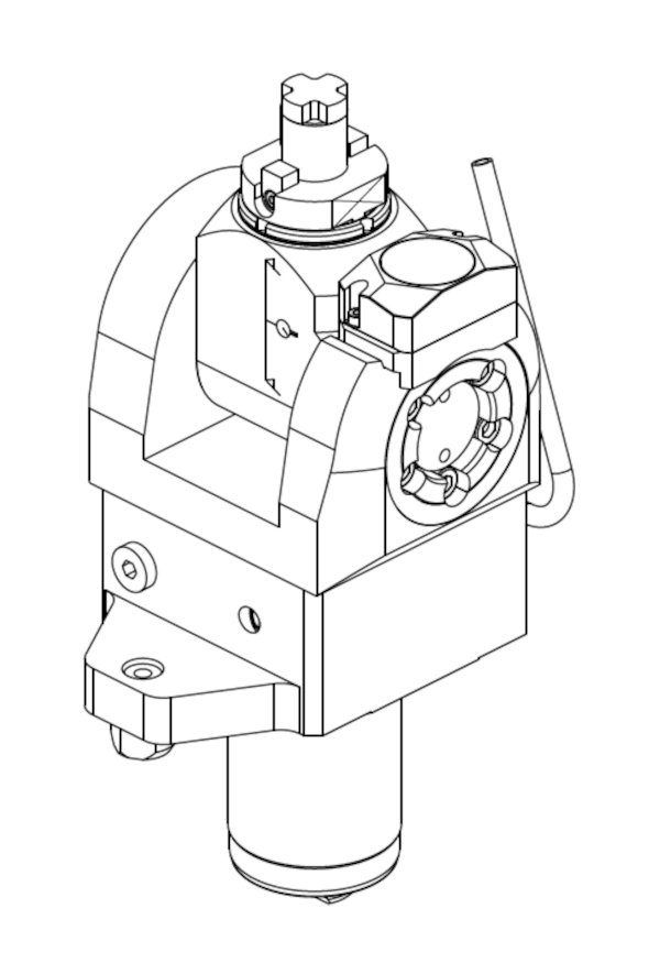 MODULO MOTORIZZATO ORIENTABILE +/-90° CON NONIO DIGITALE