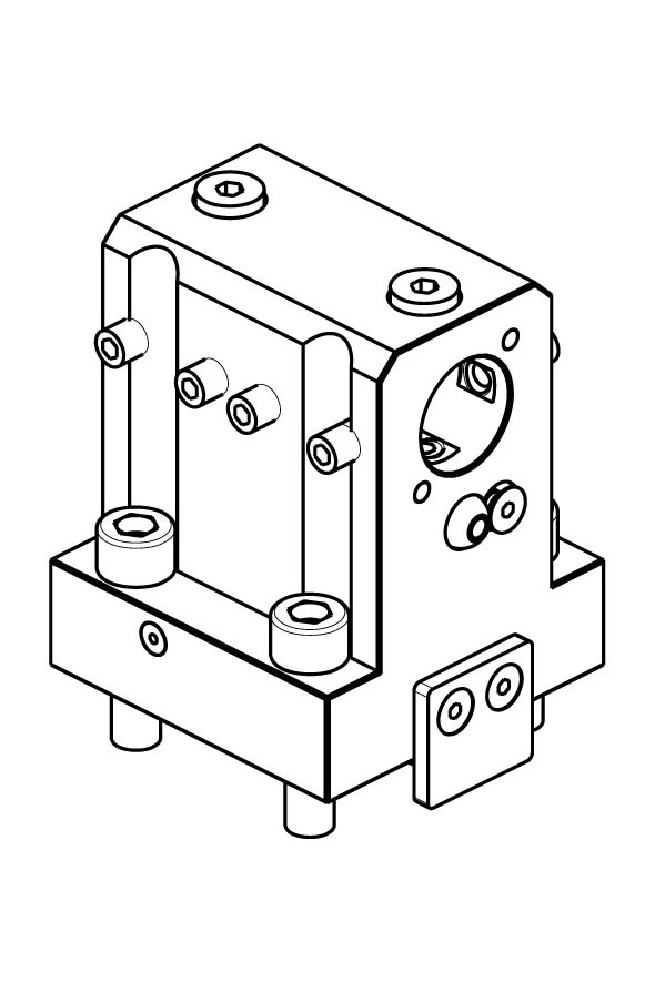 AXIAL BORING BAR HOLDER Ø25 mm / Ø1" H=75 mm