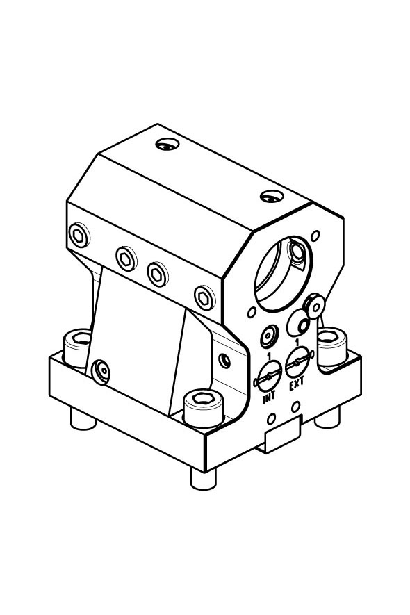 PORTAUTENSILE ASSIALE PER BARENO Ø 32 mm / Ø 40 mm / Ø1 1/2" H=75 mm