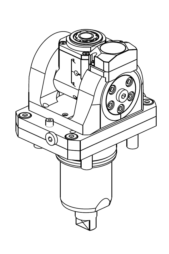 MODULO MOTORIZZATO ORIENTABILE +/-90° CON NONIO DIGITALE
