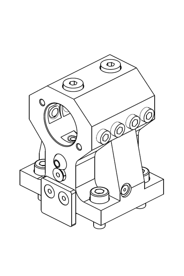 AXIAL BORING BAR HOLDER Ø1-1/4" H=65 mm
