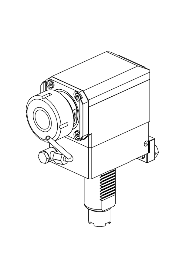 RADIAL ANGETRIEBENES WERKZEUG FUER GEGENSPINDEL VDI 40 H=90 mm