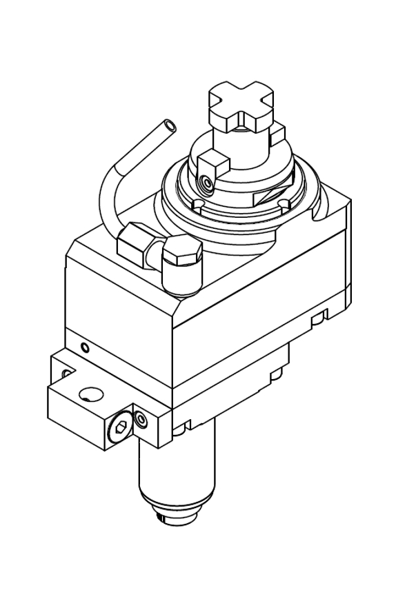AXIAL DRIVEN TOOL VDI 30 DIN 5480 OFFSET 36 mm GEARED-DOWN I=2:1