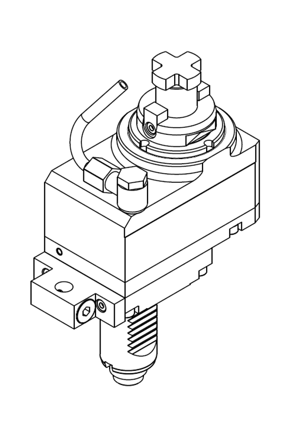 AXIAL DRIVEN TOOL VDI 30 DIN 5480 OFFSET 36 mm GEARED-DOWN I=2:1