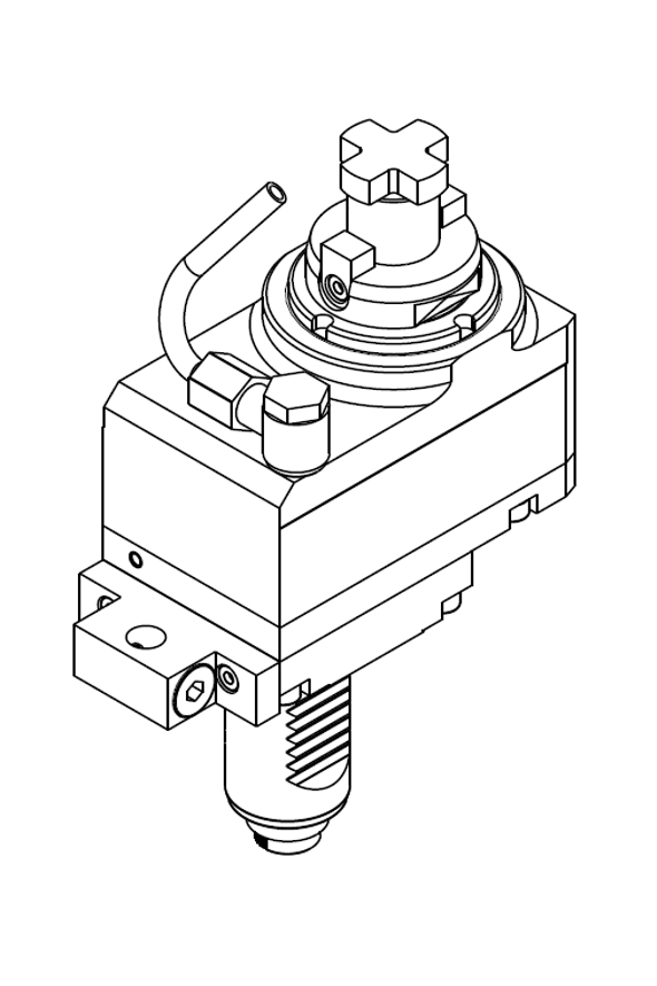 AXIAL DRIVEN TOOL VDI 30 DIN 5480 OFFSET 36 mm GEARED-DOWN I=2:1