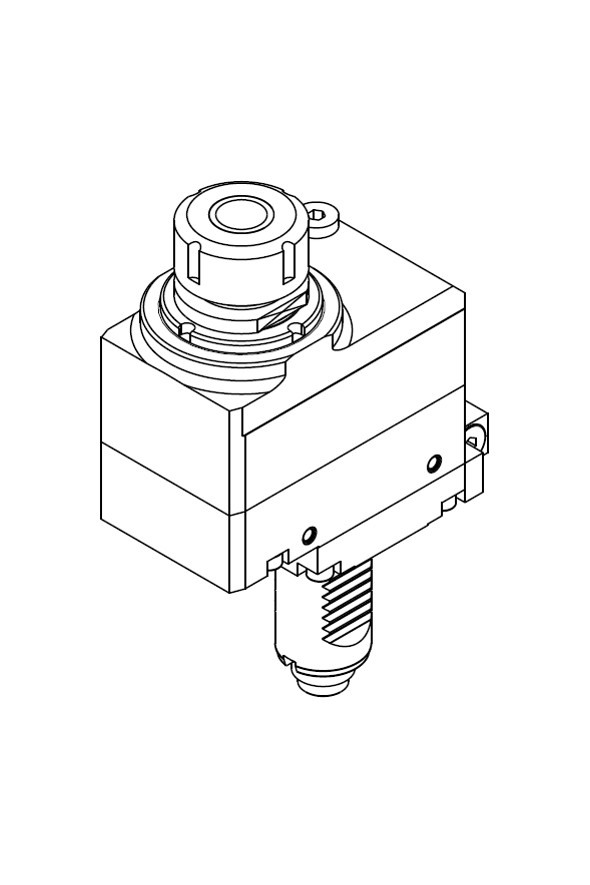 AXIAL DRIVEN TOOL VDI 30 DIN 5480 OFFSET 36 mm GEARED-UP I=1:2