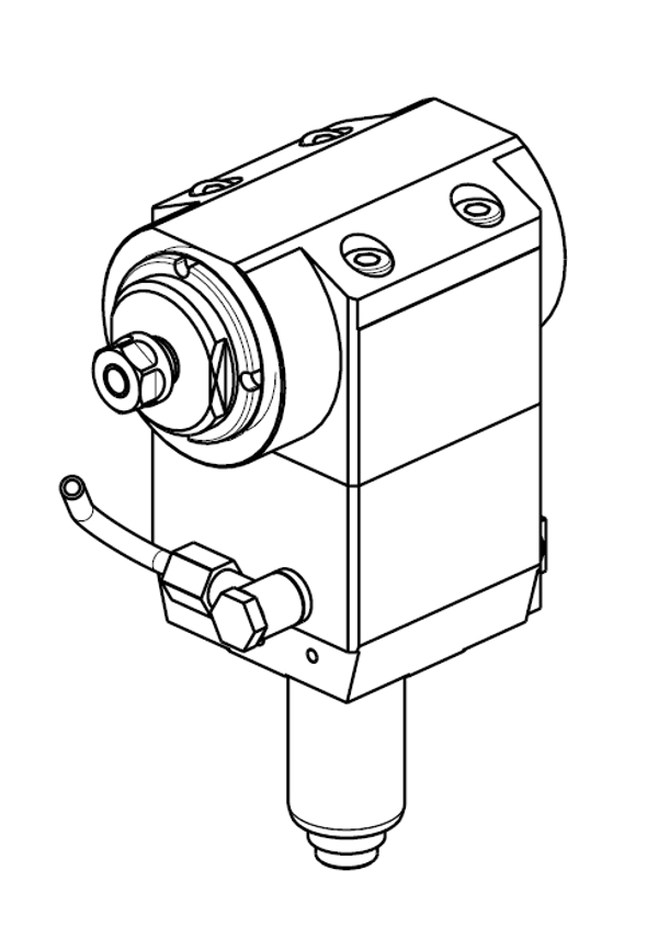 RADIAL GEARED-UP I=1:2 DRIVEN TOOL VDI30 DIN5480 H=100mm