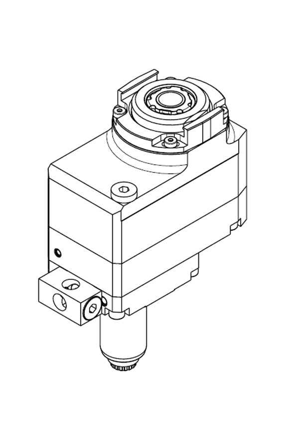 AXIAL DRIVEN TOOL VDI 25 DIN 5480 OFFSET 36 mm GEARED-UP I=1:2
