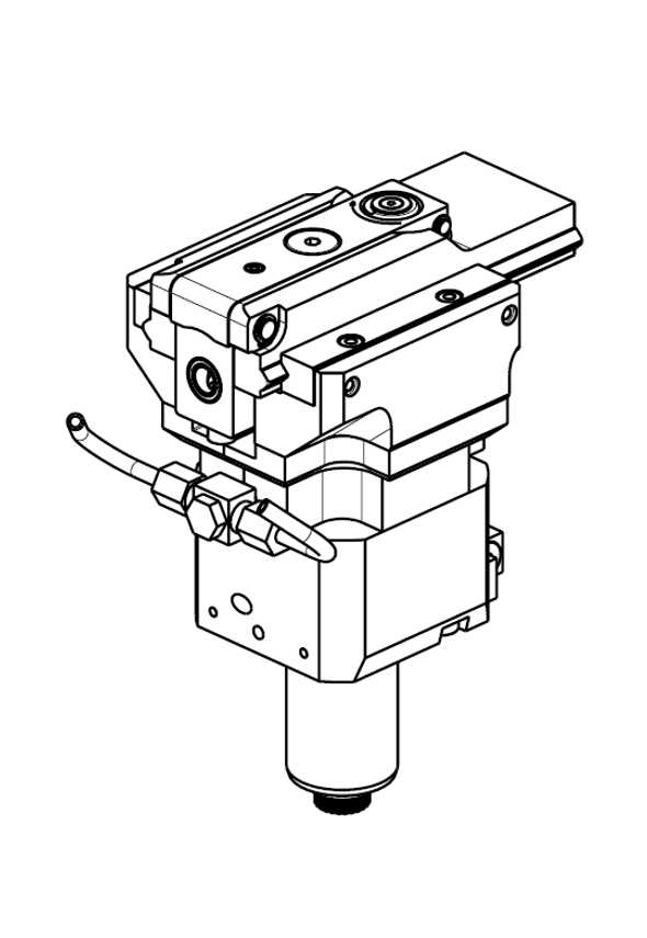 SLOTTING DRIVEN TOOL 50mm STROKE H=120mm VDI40 DIN 5480