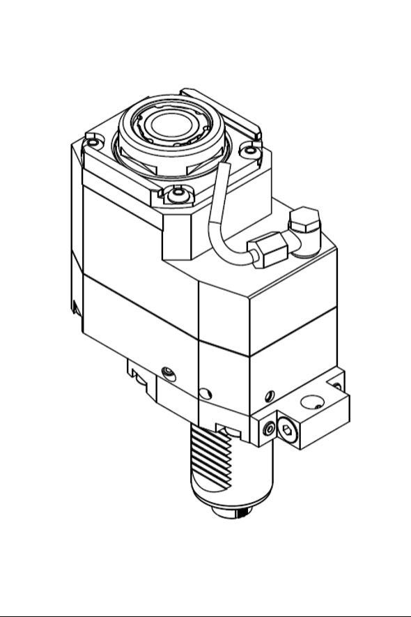 AXIAL DRIVEN TOOL VDI40 DIN 5480 OFFSET 42mm GEARED-UP I=1:2