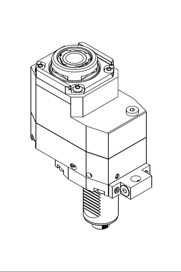 AXIAL DRIVEN TOOL VDI40 DIN 5480 OFFSET 42mm GEARED-UP I=1:2