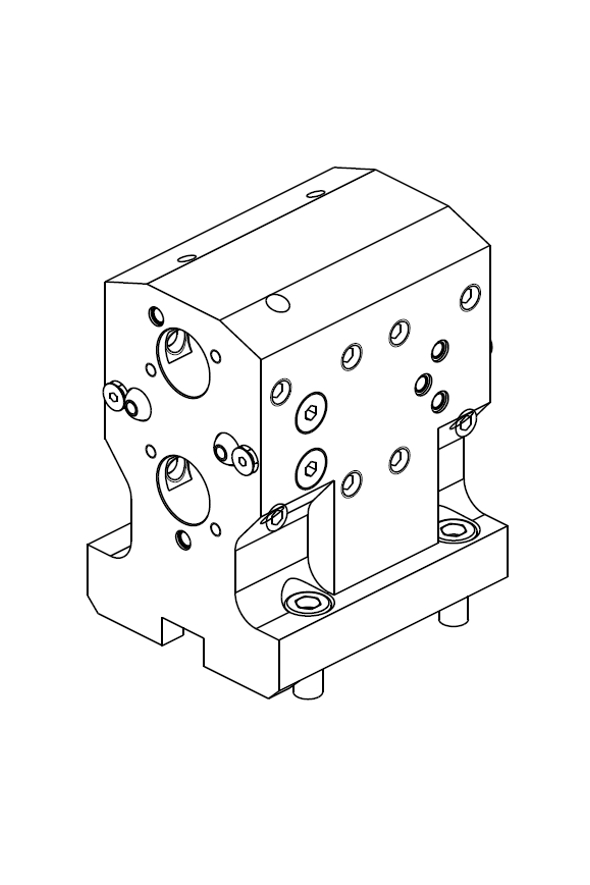 PORTAUTENSILE ASSIALE PER BARENO 2 POSIZIONI Ø25 mm