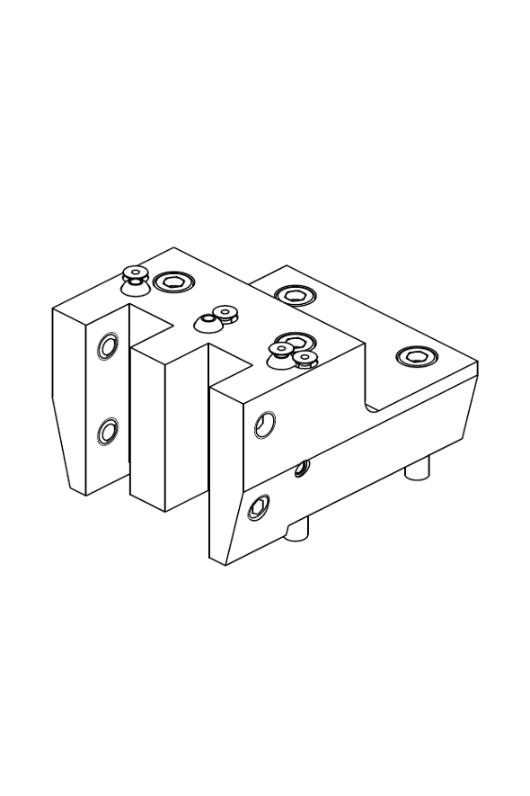 RADIAL SINGLE SIDE TWIN STATIC TOOL QD=25mm